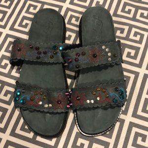 New Free People Slides Studs Spellbound sz Euro 41